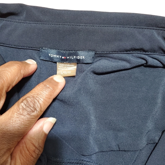 Tommy Hilfiger Women's Sleeveless Button-upBlouse Navy Blue size LG - Picture 6 of 9